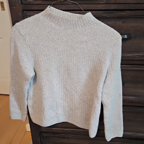 J. Crew Factory Sweaters - J. Crew Factory Light Gray Turtleneck Sweater